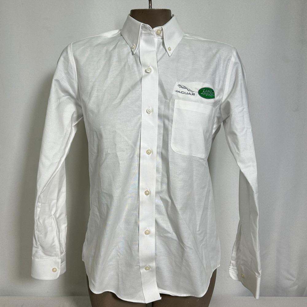 Jaguar + Land Rover Cintas Long Sleeve Button Down Shirt Women's Sz 2